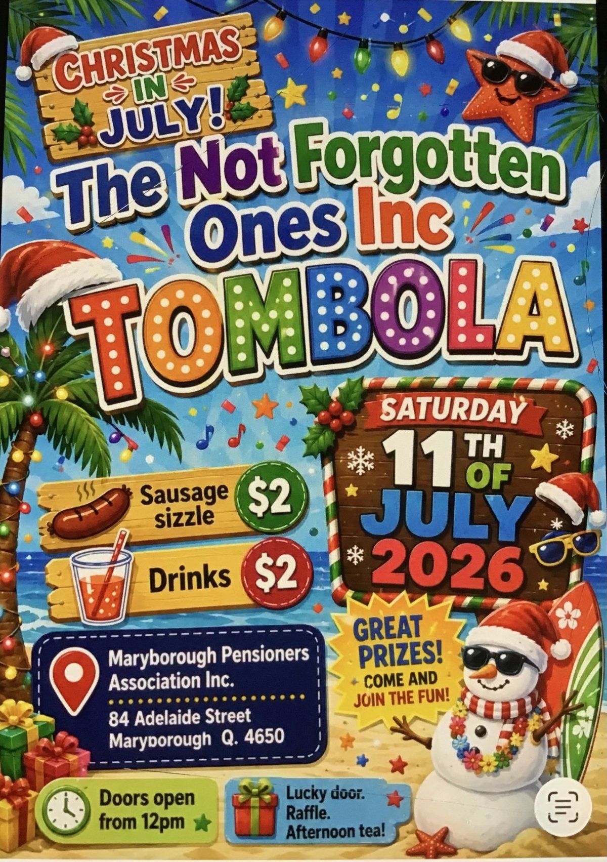 Christmas in July 2026 Tombola